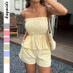 Tube top and shorts Set