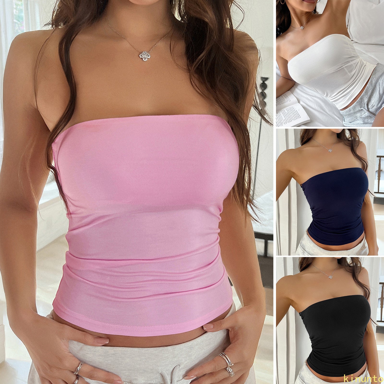 Knitted tube top