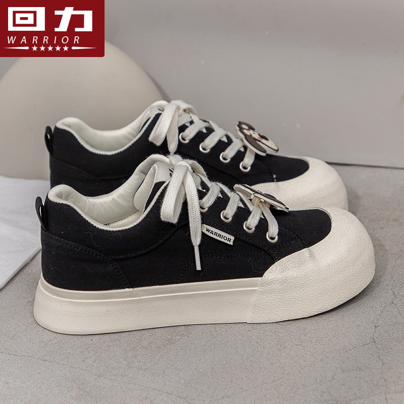 Warrior canvas new spring niche ugly cute casual shoes