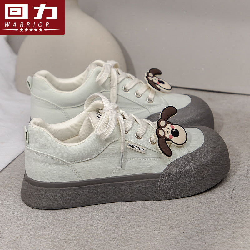 Warrior canvas new spring niche ugly cute casual shoes