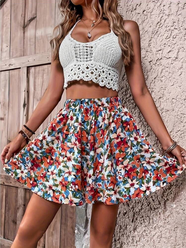 Printed Loose Casual Shorts