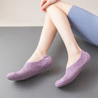 Machine washable silent indoor fitness shoes ultra-light non-slip shock-absorbing soft-soled yoga sneakers