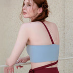 Contrasting color sports yoga suit sports fitness yoga suit