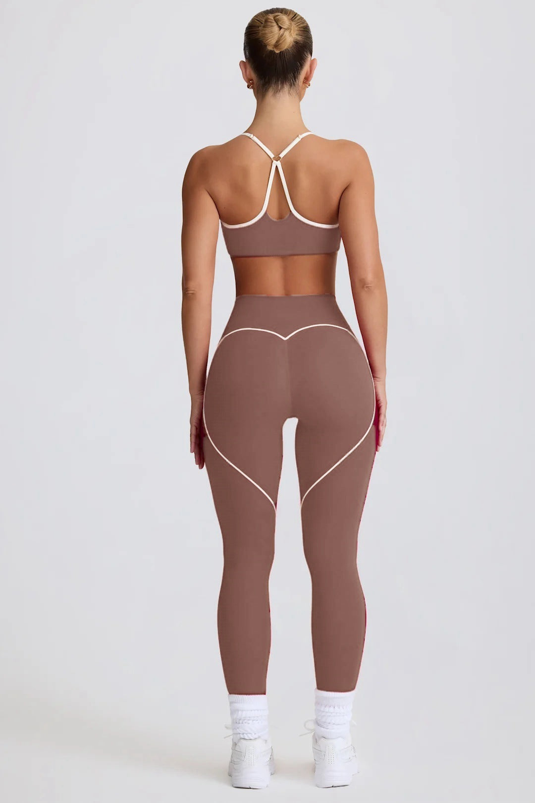 Yoga sport Fitness breathable top and long pants Set