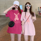 Pink print top