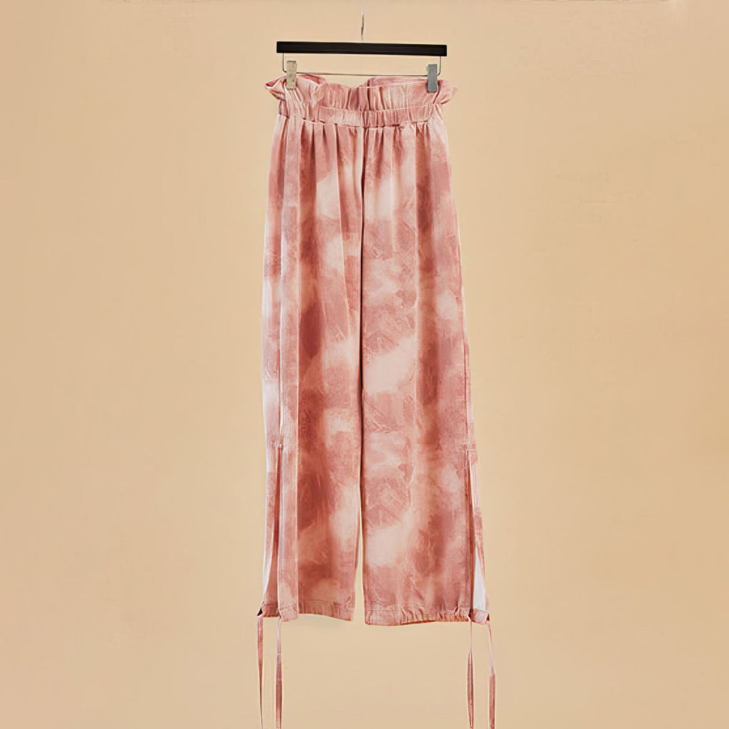 Summer ink splashing printing breathable yoga pants
