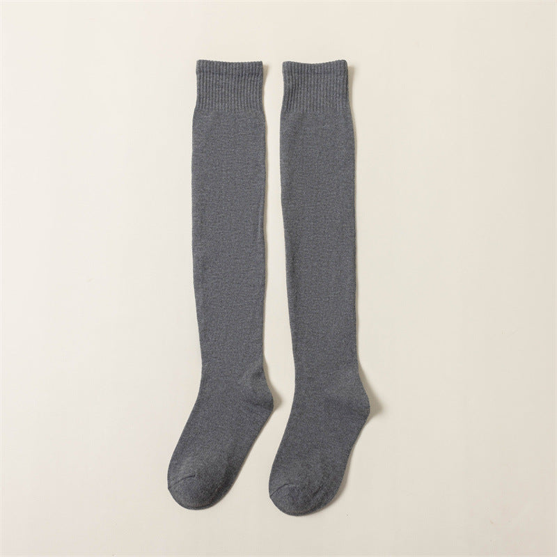 Wool over knee socks