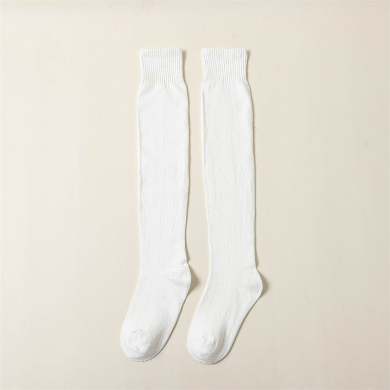 Wool over knee socks