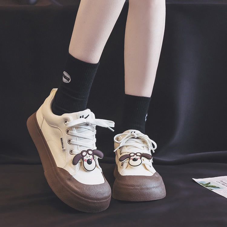 Warrior canvas new spring niche ugly cute casual shoes