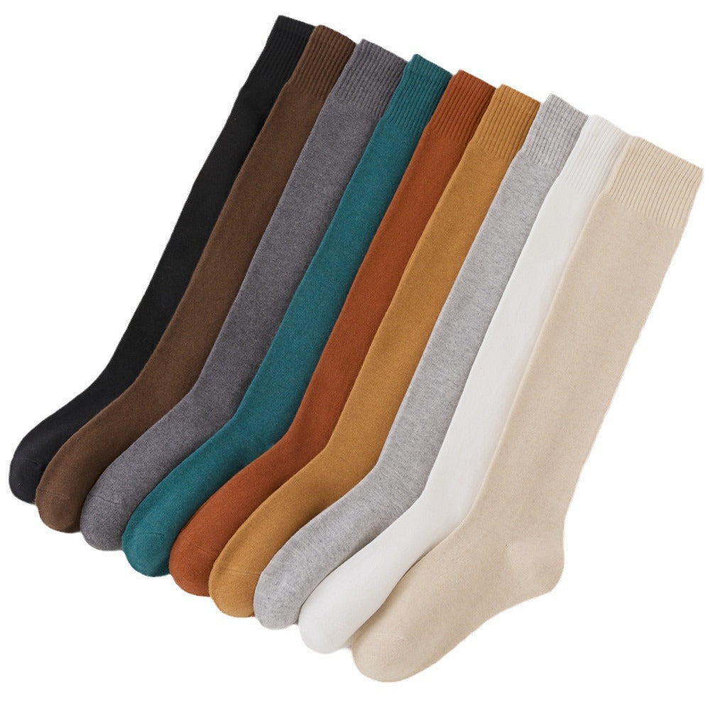 Wool over knee socks