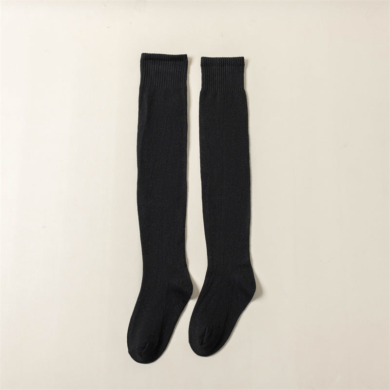 Wool over knee socks