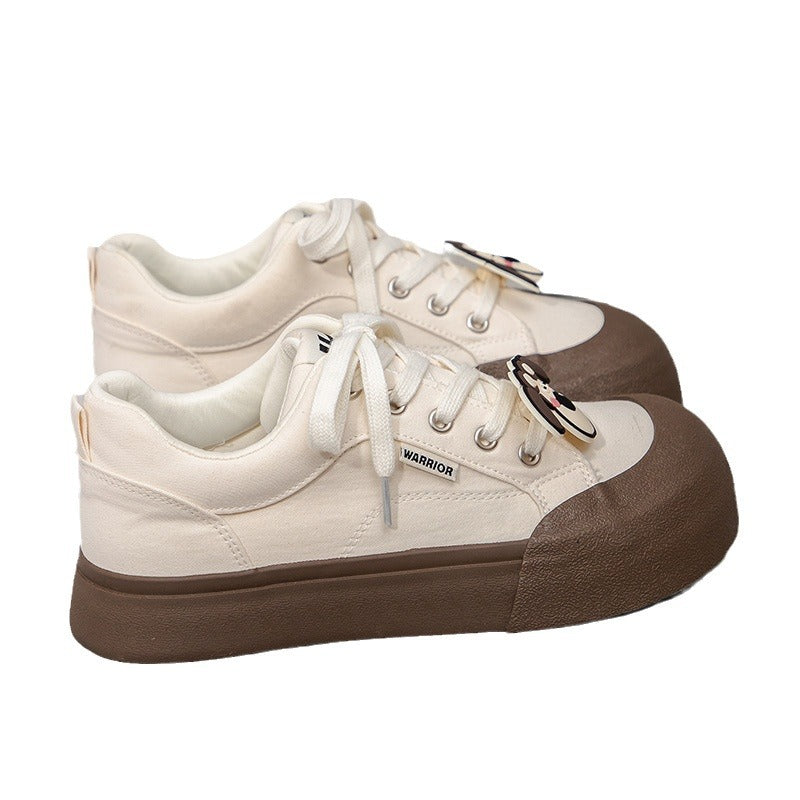 Warrior canvas new spring niche ugly cute casual shoes