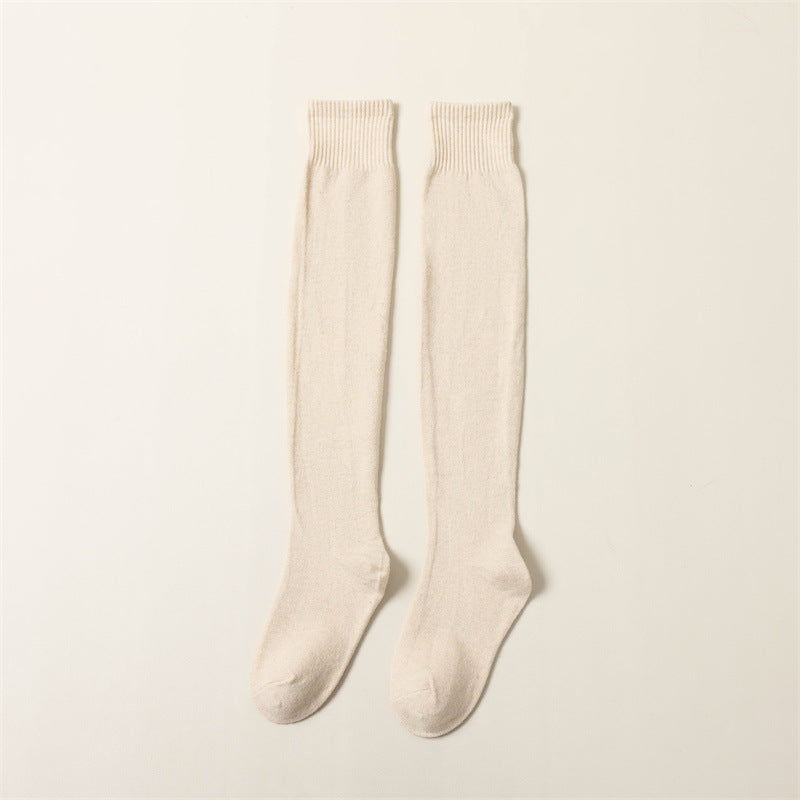 Wool over knee socks