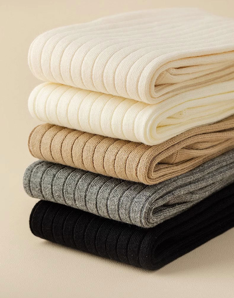 Pure cotton knee socks