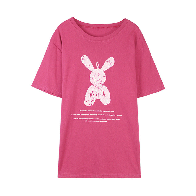 Pink print top