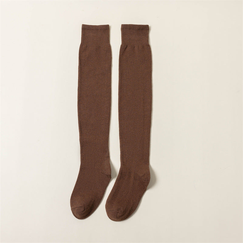Wool over knee socks