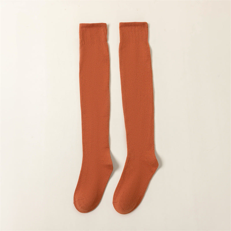 Wool over knee socks