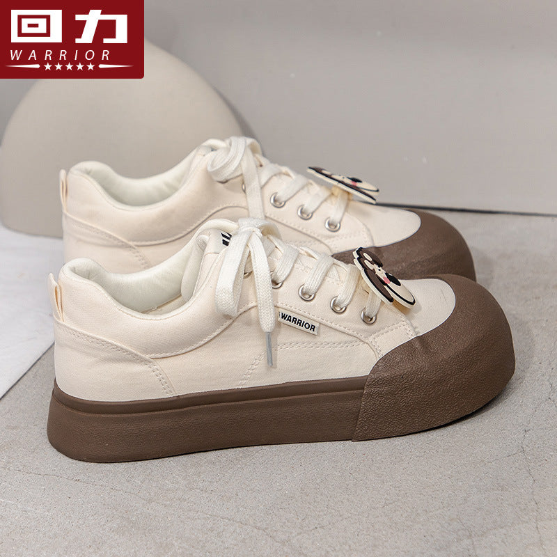 Warrior canvas new spring niche ugly cute casual shoes
