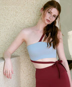 Contrasting color sports yoga suit sports fitness yoga suit