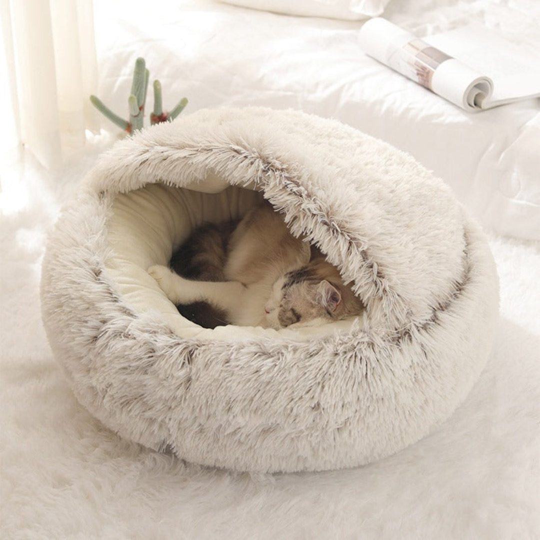 Nestly | 2-in-1 converteerbaar kattenholbed met afneembare kap