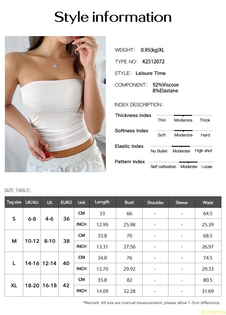 Knitted tube top