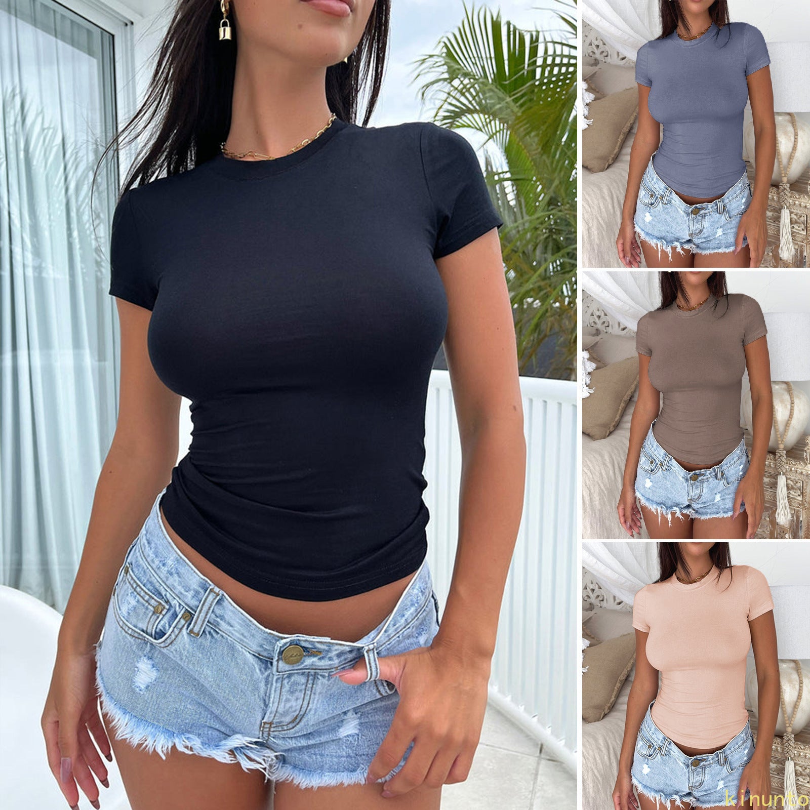 Spring and Summer short-sleeved T-shirt