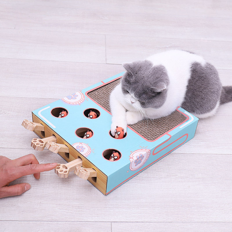 Ambush | Peek a Boo Interactief Kattenspeelgoed met Ingebouwd Krabvlak