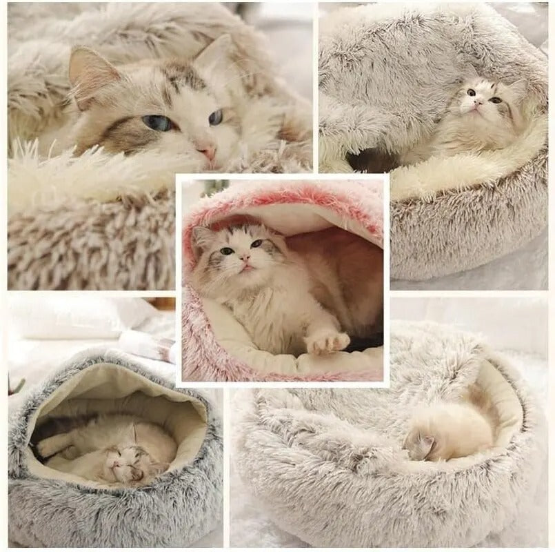 Nestly | 2-in-1 converteerbaar kattenholbed met afneembare kap